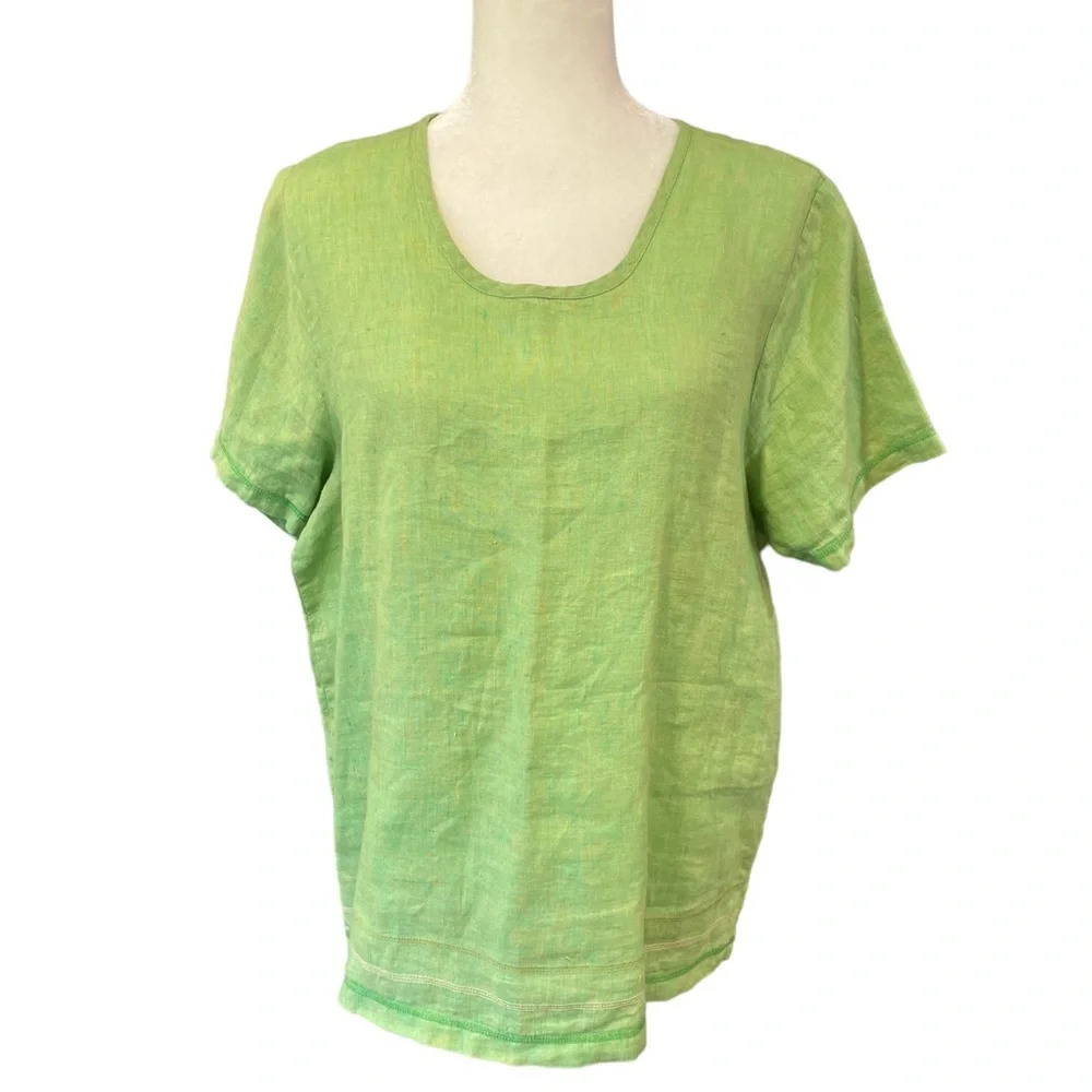 FLAX Linen Tee Top